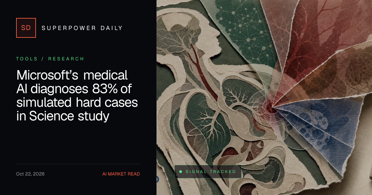 Microsoft’s medical AI diagnoses 83% of simulated hard cases in Science ...