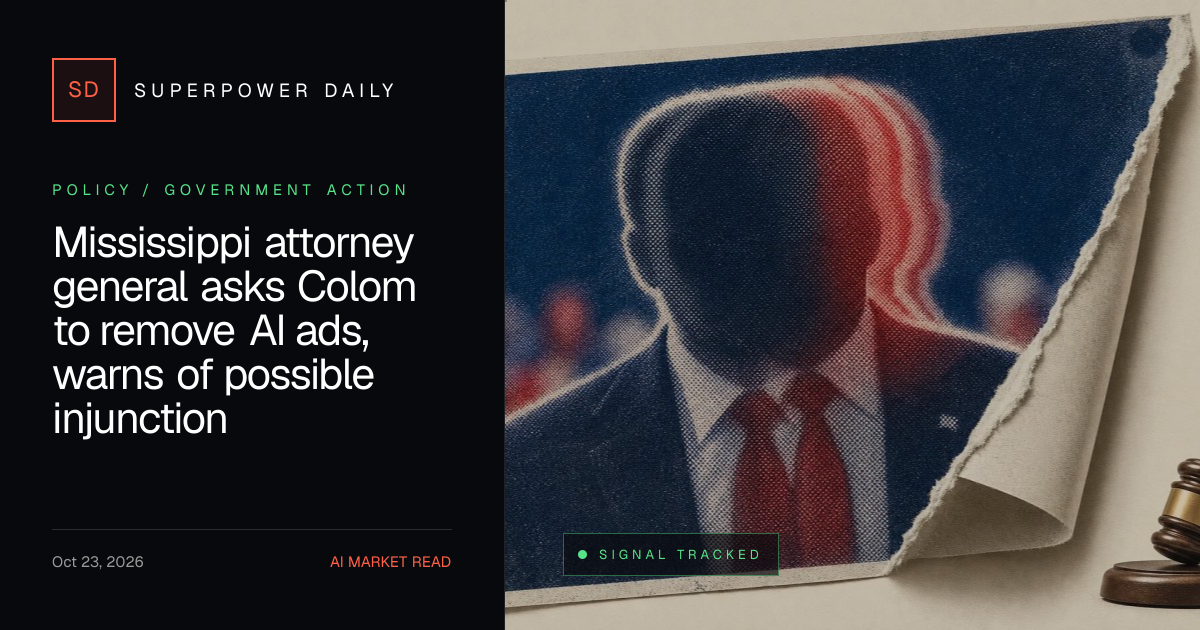 Mississippi attorney general asks Colom to remove AI ads, warns of ...