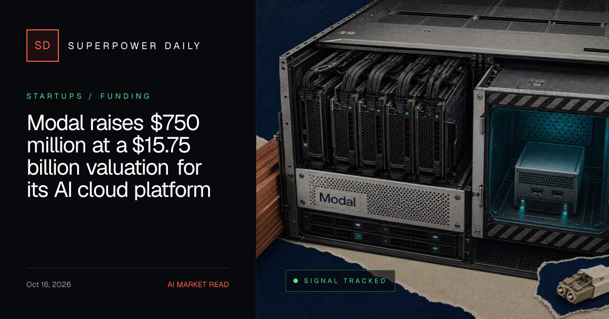 Modal raises $750 million at a $15.75 billion valuation for its AI ...