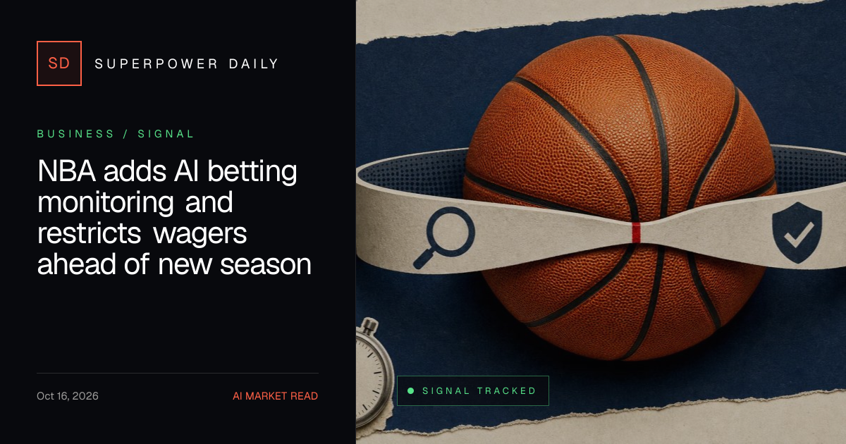 NBA adds AI betting monitoring and restricts wagers ahead of new season ...