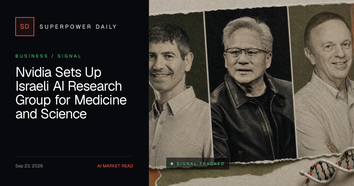 Nvidia Sets Up Israeli AI Research Group for Medicine and Science ...