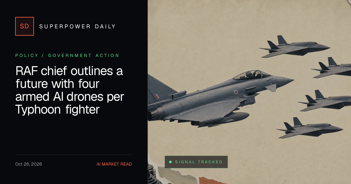 RAF chief outlines a future with four armed AI drones per Typhoon ...
