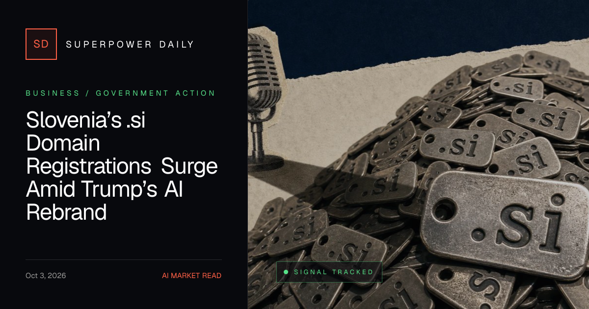 Slovenia’s .si Domain Registrations Surge Amid Trump’s AI Rebrand
