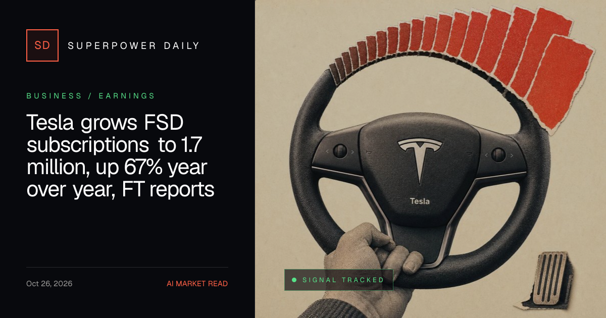Tesla grows FSD subscriptions to 1.7 million, up 67% year over year, FT ...